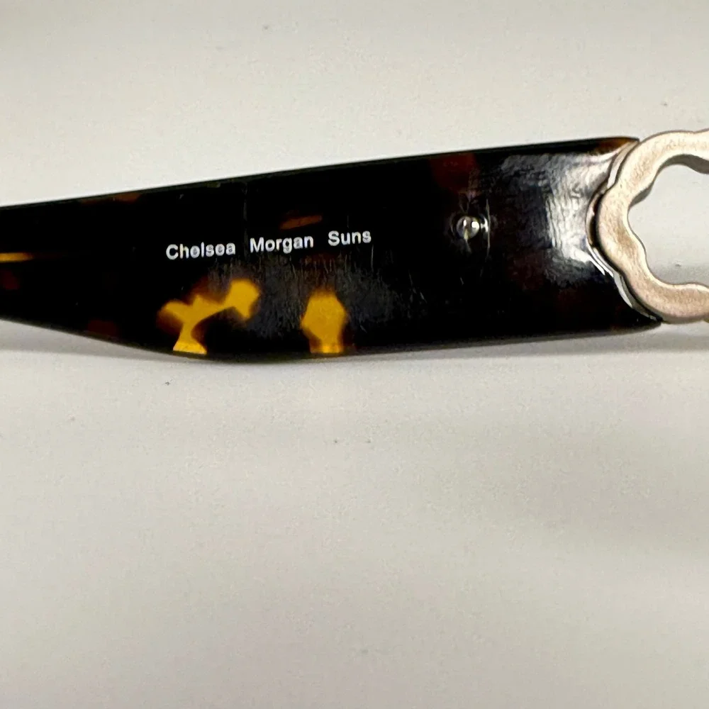 Chelsea Morgan Suns CMS 1012 TO Tortoise Oval Eyeglass Frames 57-16-135 Silver